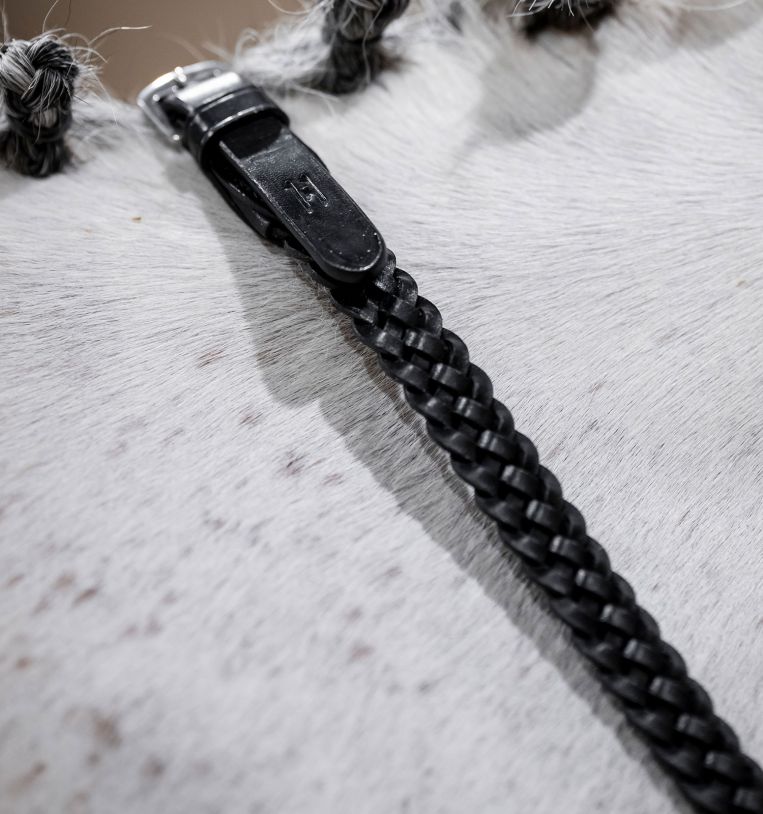 R waves Romal Rênes Rommel Tack en cuir synthétique tressé à la main