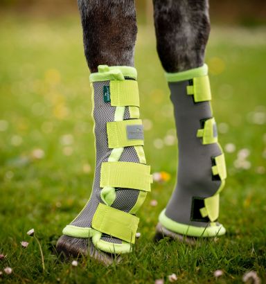 Horseware® Fly Boot - Silver/Lime